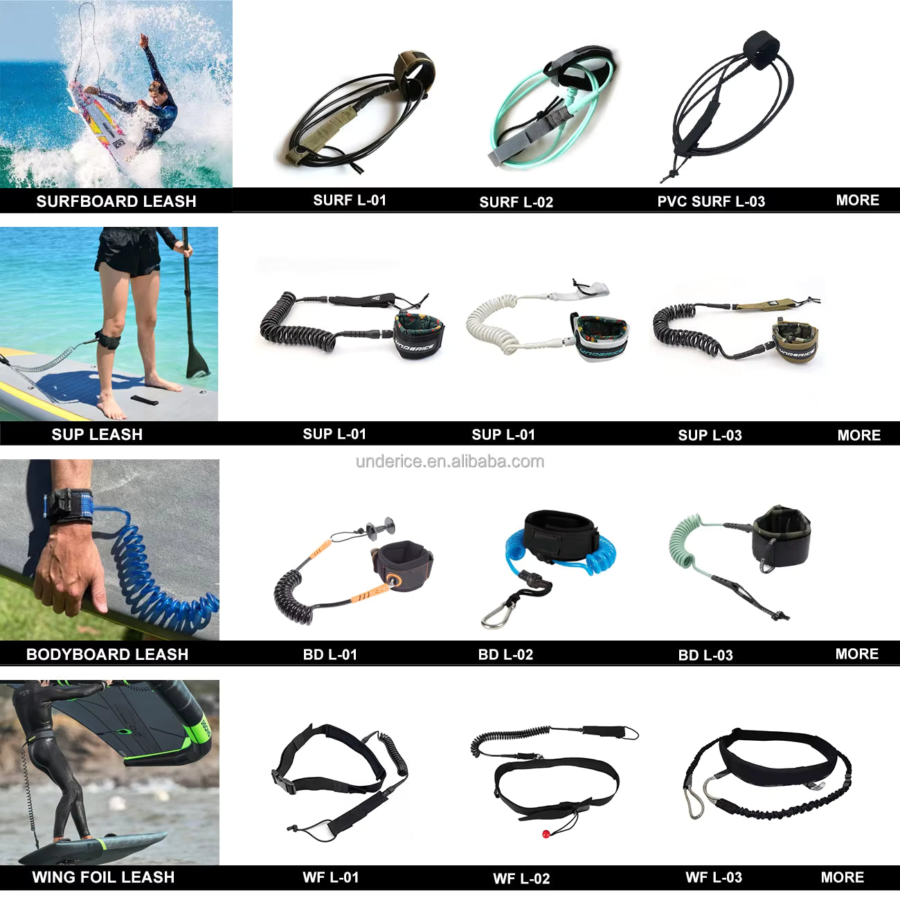 Leash de Surf Pro Series Underice – Eco-Friendly