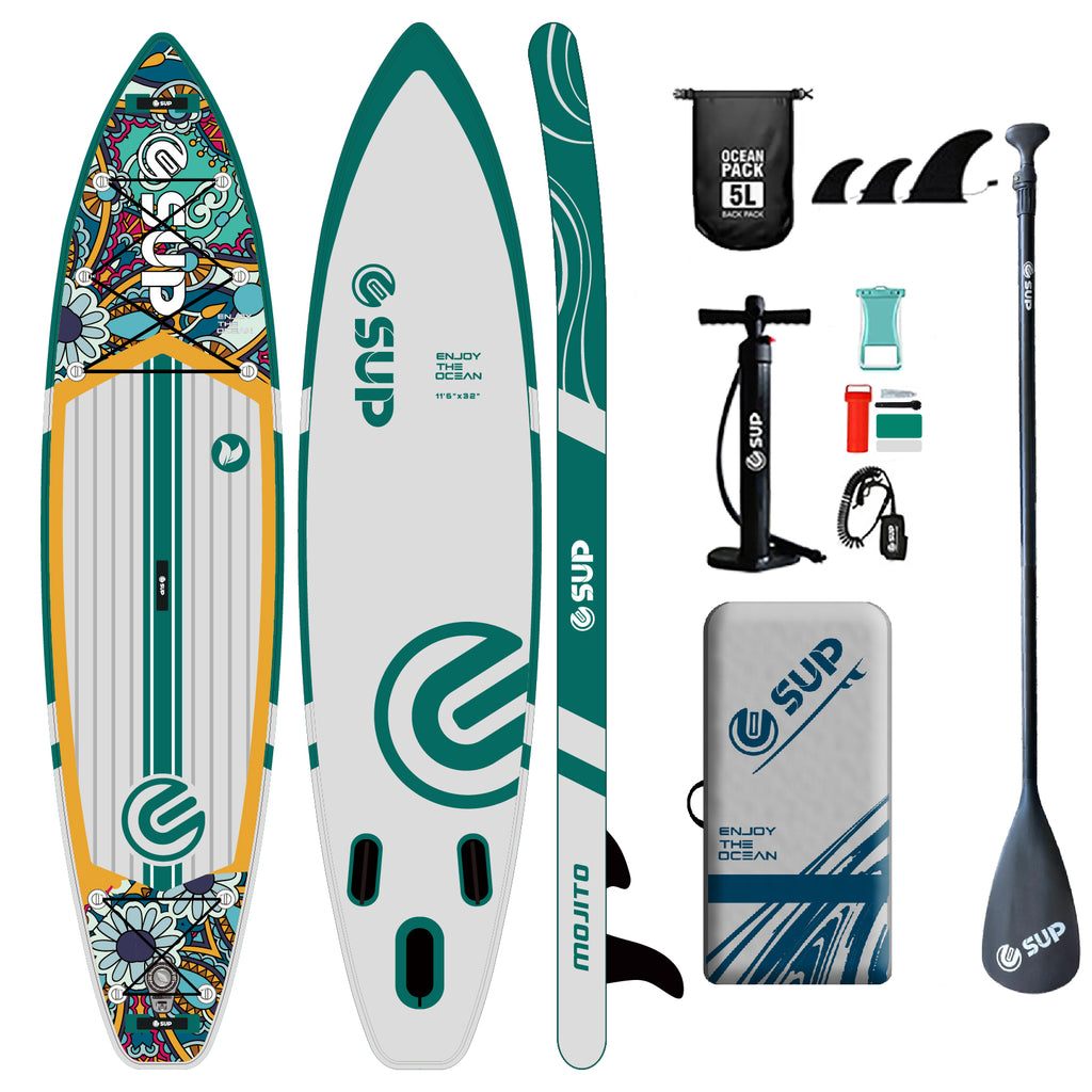 Tabla SUP Inflable ESUP Mojito 11'6" x 32" – Kit Completo