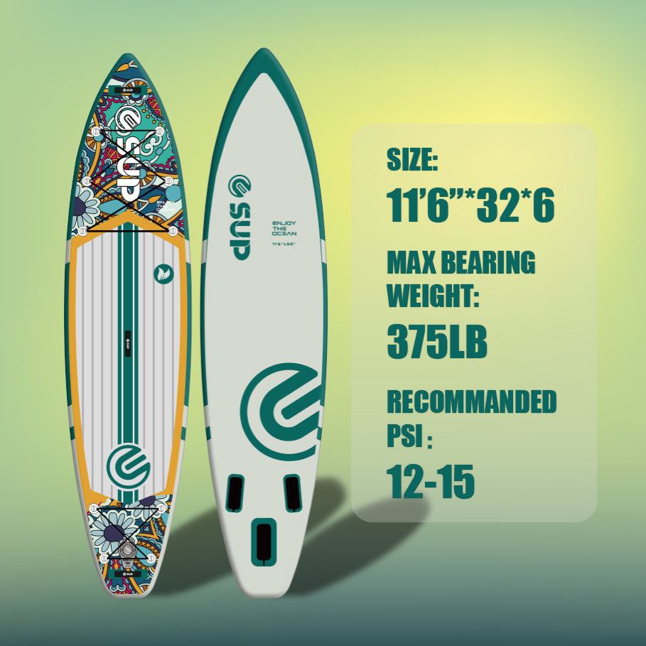 Tabla SUP Inflable ESUP Mojito 11'6" x 32" – Kit Completo
