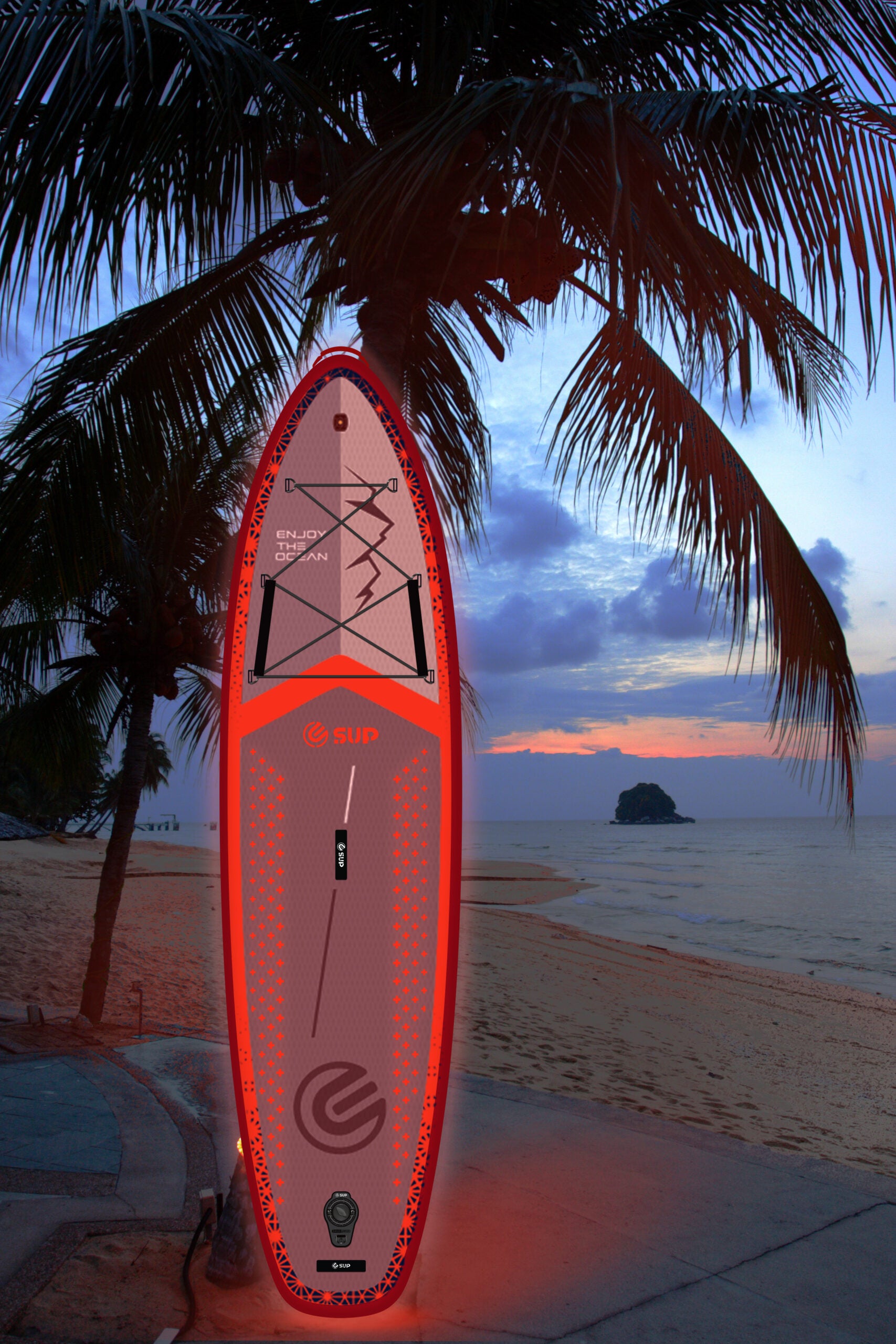 Tabla SUP Inflable ESUP Navigator 11' x 33" – Kit Premium con LED