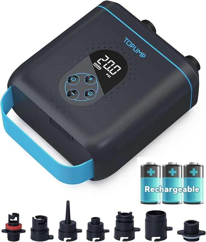 Bomba de Aire Eléctrica TOPUMP TPS260 – 20PSI Recargable